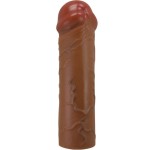 PRETTY LOVE - NILE PENIS SLEEVE WITH 2.5 CM EXTENSION MULATTO